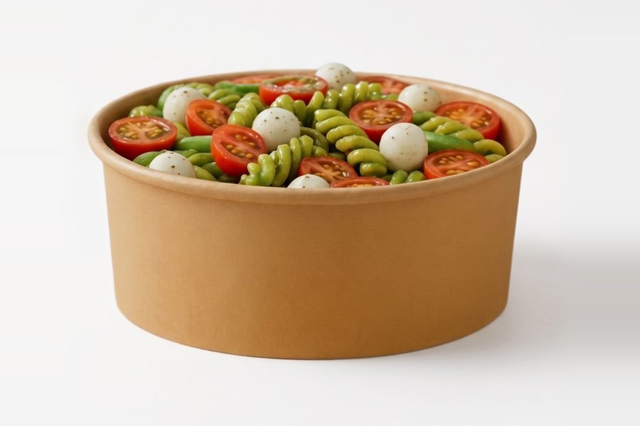 Salade La Pestolo : fusilli au pesto basilic, mozzarella et tomates cerises – Click'N Salad